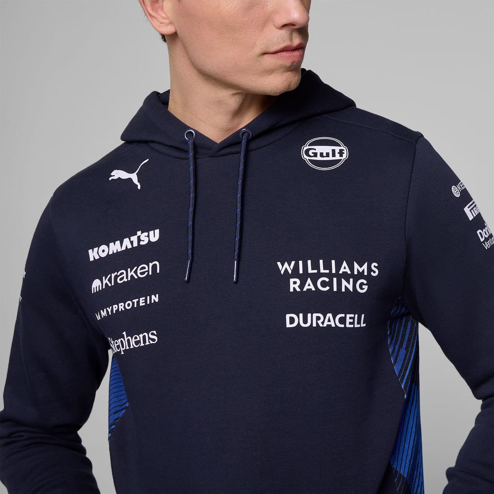 Williams Racing Puma F1 2025 Replica Pullover Hoodie - Navy
