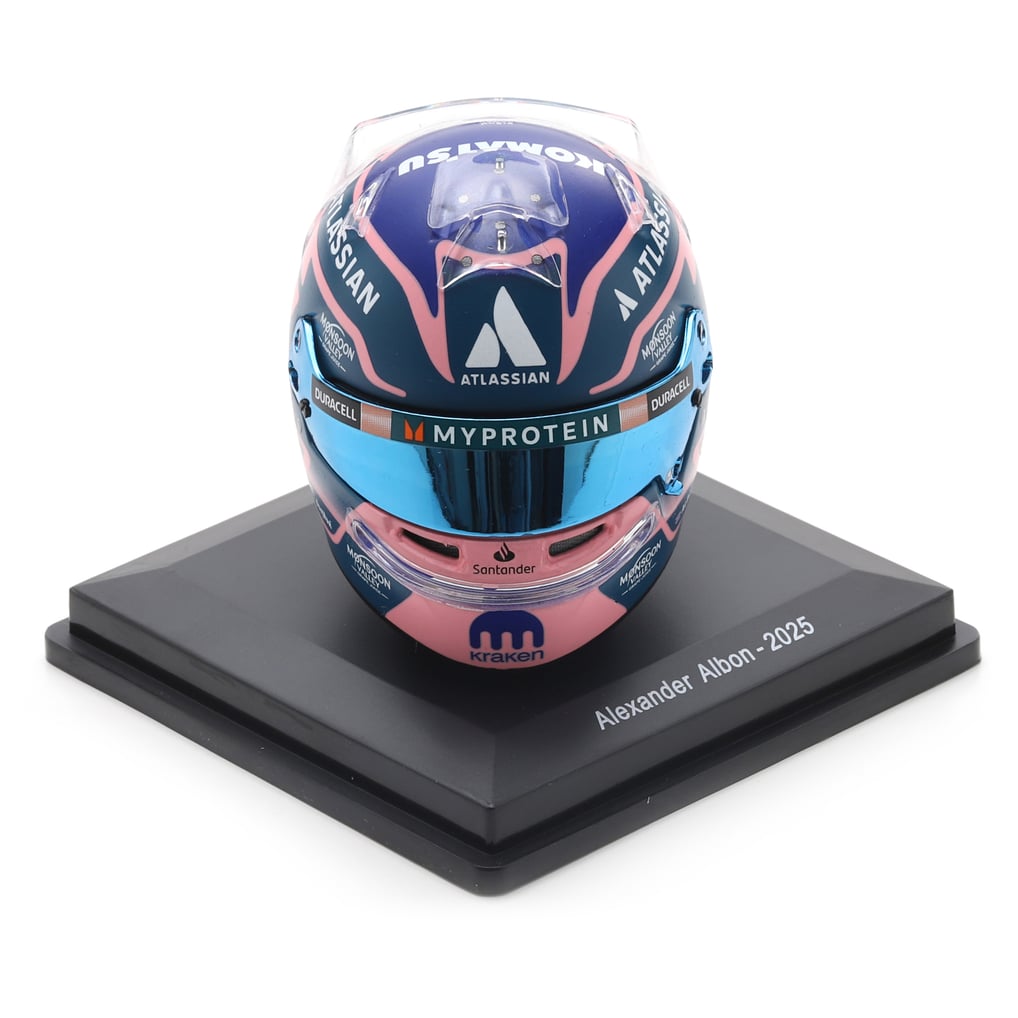  Williams Racing Spark Models Alexander Albon 2025 1:5 Scale Mini Helmet
