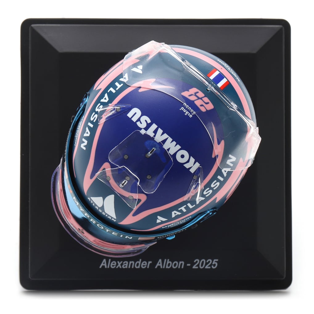  Williams Racing Spark Models Alexander Albon 2025 1:5 Scale Mini Helmet