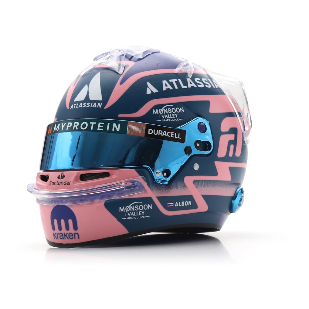  Williams Racing Spark Models Alexander Albon 2025 1:5 Scale Mini Helmet