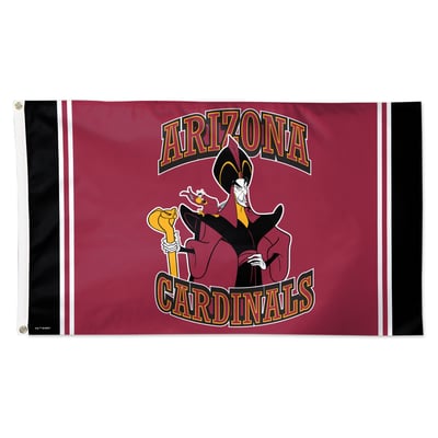 Arizona Cardinals WinCraft Disney x NFL Jafar & Iago 3' x 5' Single-Sided Deluxe Flag