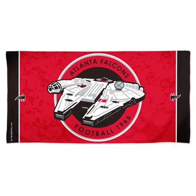 Atlanta Falcons WinCraft Disney x NFL Millennium Falcon 30" x 60" Spectra Beach Towel