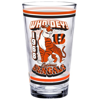 Cincinnati Bengals WinCraft Disney x NFL Shere Khan 16oz. Pint Glass