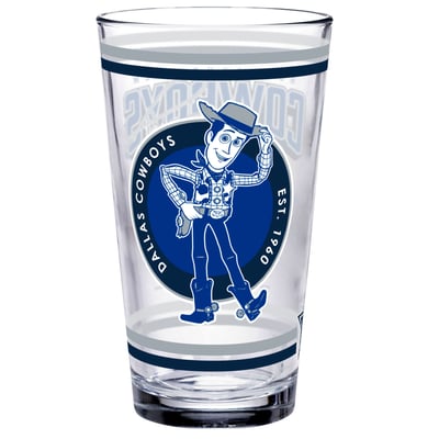 Dallas Cowboys WinCraft Disney x NFL Woody 16oz. Pint Glass