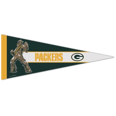 Green Bay Packers WinCraft Disney x NFL Chewbacca 12" x 30" Premium Pennant
