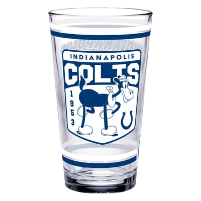 Indianapolis Colts WinCraft Disney x NFL Horace Horsecollar 16oz. Pint Glass