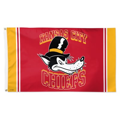 Kansas City Chiefs WinCraft Disney x NFL Big Bad Wolf 3' x 5' Single-Sided Deluxe Flag