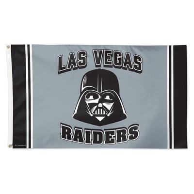 Las Vegas Raiders WinCraft Disney x NFL Darth Vader 3' x 5' Single-Sided Deluxe Flag