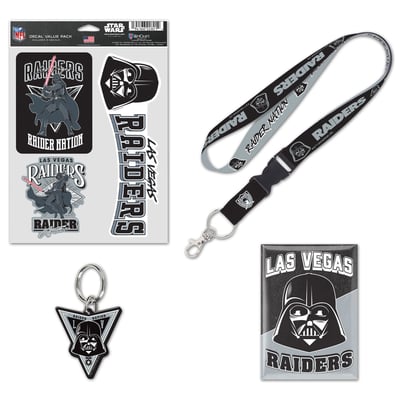 Las Vegas Raiders WinCraft Disney x NFL Darth Vader Fan Pack