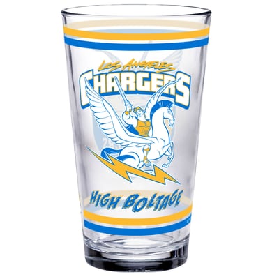 Los Angeles Chargers WinCraft Disney x NFL Hercules & Pegasus 16oz. Pint Glass