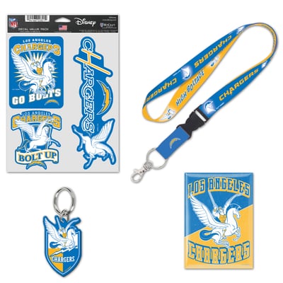 Los Angeles Chargers WinCraft Disney x NFL Hercules & Pegasus Fan Pack