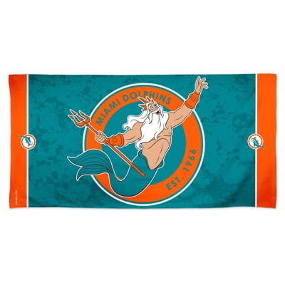 Miami Dolphins WinCraft Disney x NFL King Triton 30" x 60" Spectra Beach Towel