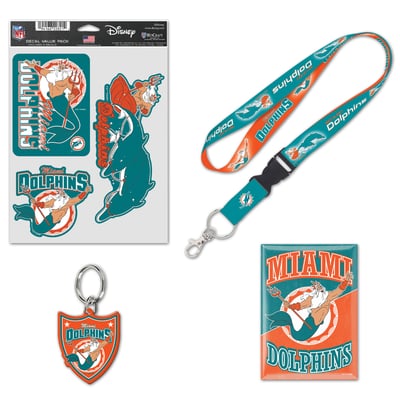 Miami Dolphins WinCraft Disney x NFL King Triton Fan Pack