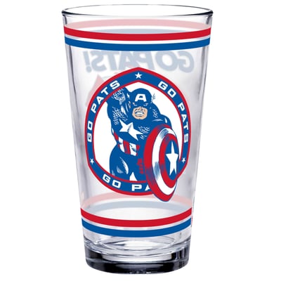 New England Patriots WinCraft Disney x NFL Captain America 16oz. Pint Glass