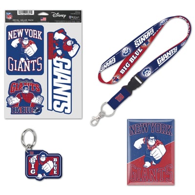 New York Giants WinCraft Disney x NFL Wreck-It Ralph Fan Pack