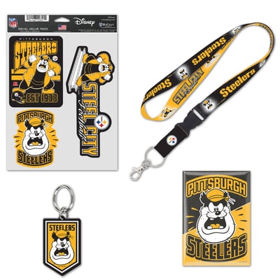 Pittsburgh Steelers WinCraft Disney x NFL Pete Fan Pack