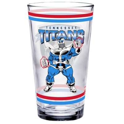 Tennessee Titans WinCraft Disney x NFL Thanos 16oz. Pint Glass