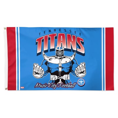 Tennessee Titans WinCraft Disney x NFL Thanos 3' x 5' Single-Sided Deluxe Flag