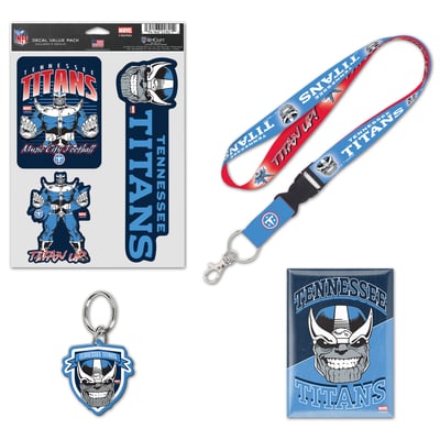 Tennessee Titans WinCraft Disney x NFL Thanos Fan Pack