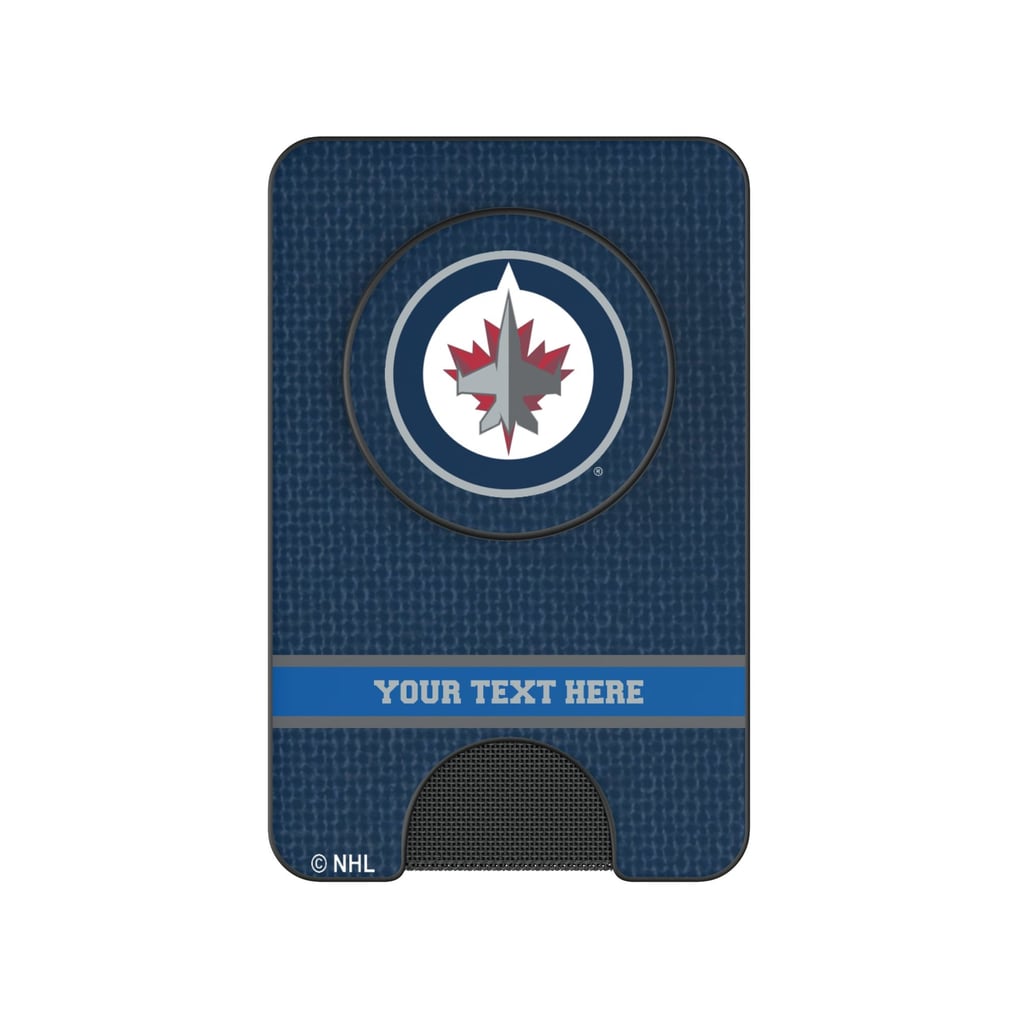Winnipeg Jets Keyscaper Personalized Solid PopSockets Magnetic Wallet