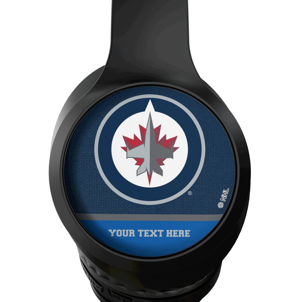 Winnipeg Jets Keyscaper Personalized Solid Wireless Bluetooth Headphones With Case