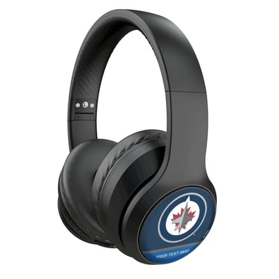 Winnipeg Jets Keyscaper Personalized Solid Wireless Bluetooth Headphones With Case