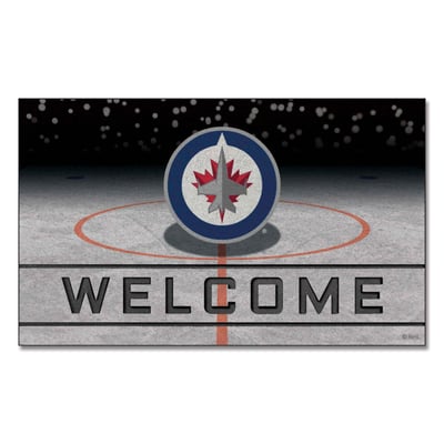 Winnipeg Jets Logo Brands 18" x 30" Crumb Rubber Door Mat