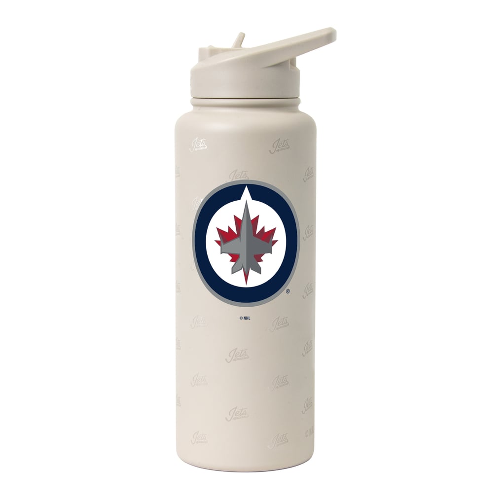 Winnipeg Jets Logo Brands 34oz. Sand Ghost Quencher Bottle