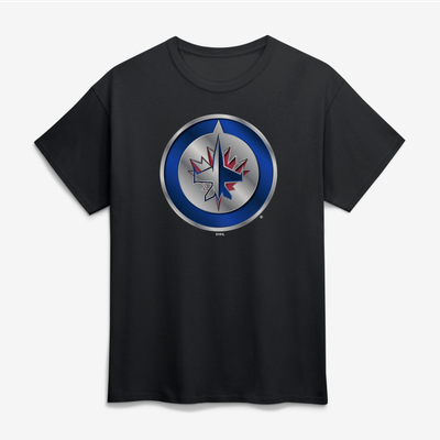 Winnipeg Jets Big & Tall Forged Mascot T-Shirt - Black