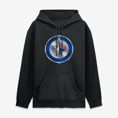Winnipeg Jets  Metallic Mascot Hoodie - Black