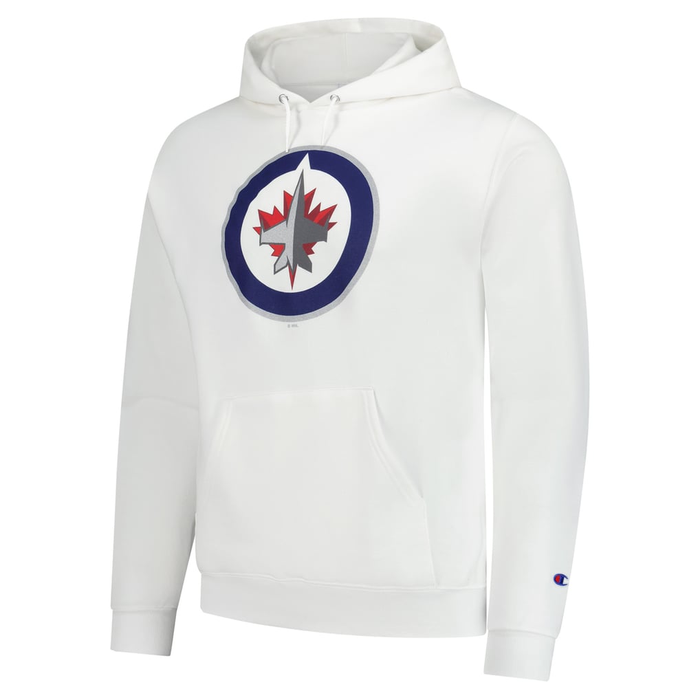 Winnipeg Jets Champion Primary Logo 1-Hit Pullover Hoodie - White