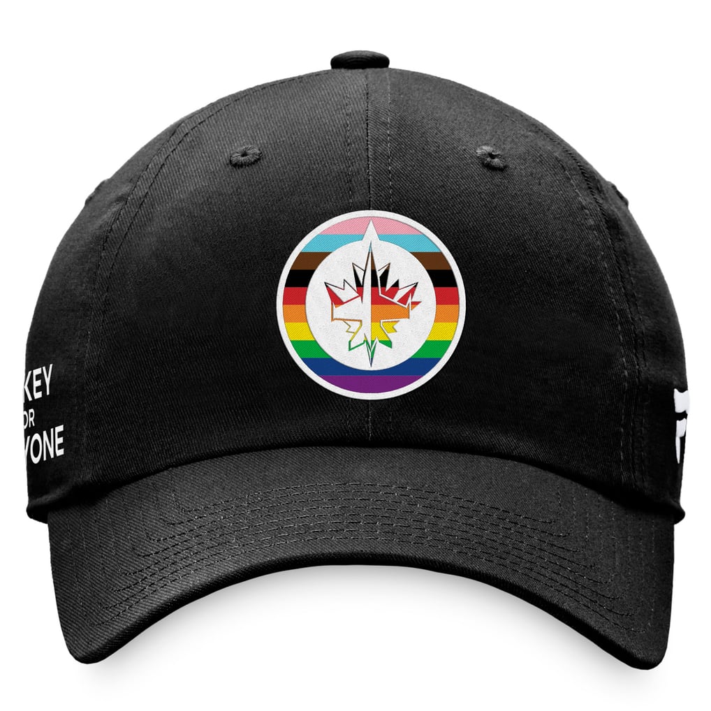 Winnipeg Jets Fanatics Team Logo Pride Adjustable Hat - Black