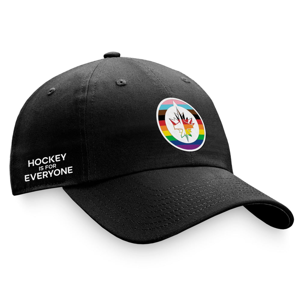 Winnipeg Jets Fanatics Team Logo Pride Adjustable Hat - Black
