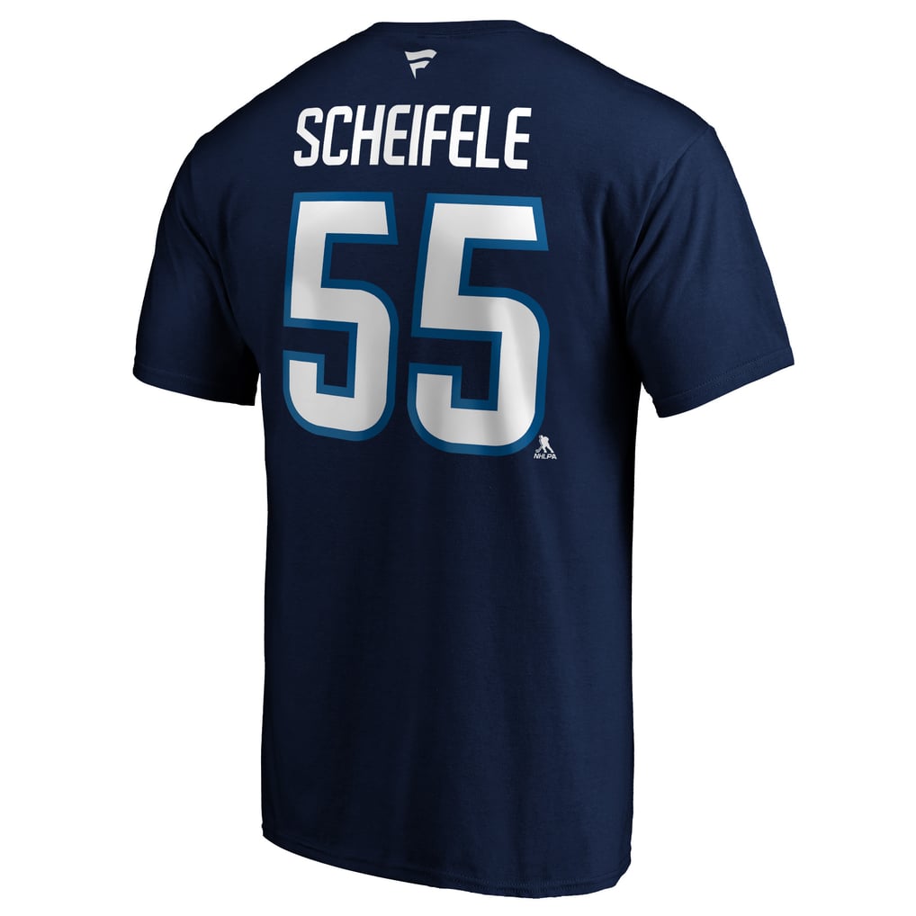 Mark Scheifele Winnipeg Jets Fanatics Authentic Stack Name & Number Team T-Shirt - Navy