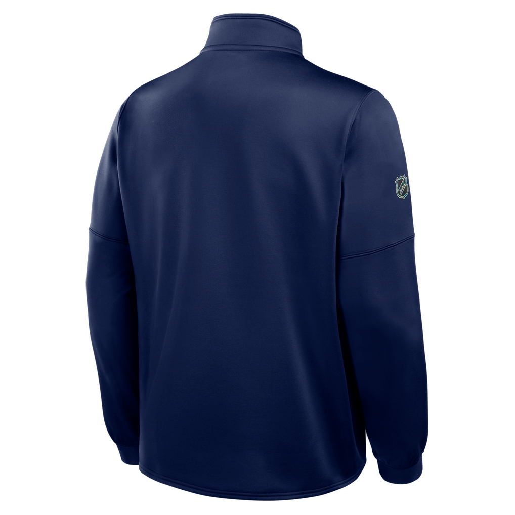 Winnipeg Jets Fanatics Authentic Pro Rink Fleece Full-Zip Jacket - Navy
