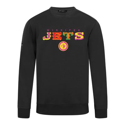 Winnipeg Jets Levelwear DOTD Fiesta Text Zane Sweatshirt - Black
