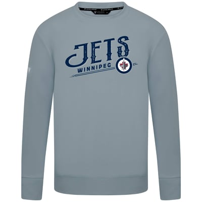  Winnipeg Jets Levelwear Mandate Longtimer Crew Sweatshirt - Gray
