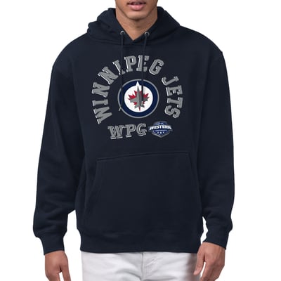 Winnipeg Jets Starter All-Around Fan Hoodie - Navy
