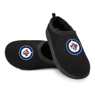 Winnipeg Jets ISlide Unisex Primary Logo Mission Slipper - Black
