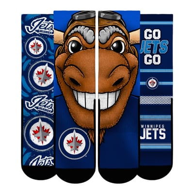  Winnipeg Jets Rock Em Unisex Fan Favorites Three-Pack Crew Socks Set - Navy