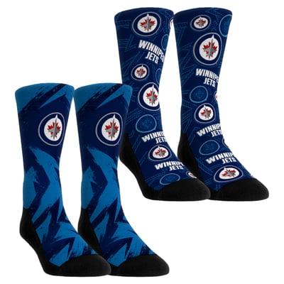  Winnipeg Jets Rock Em Unisex Game Day Two-Pack Crew Socks - Navy