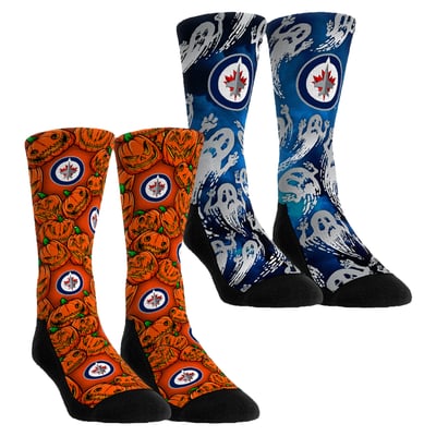 Winnipeg Jets Rock Em Socks Unisex Halloween Crew Socks 2-Pack Set