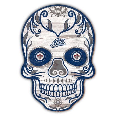 Winnipeg Jets 12'' Sugar Skull Sign