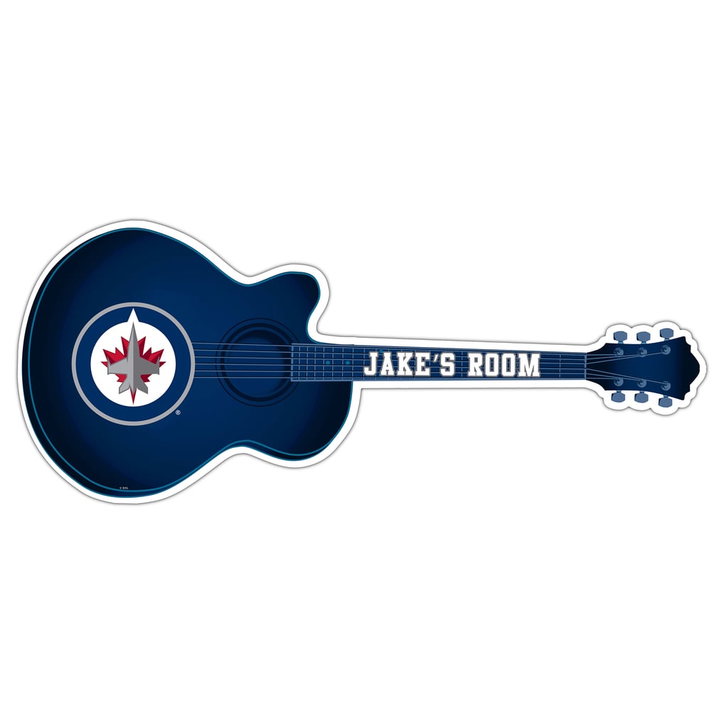 Winnipeg Jets 24" Customizable Guitar Sign
