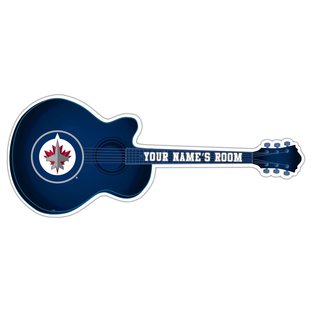 Winnipeg Jets 24" Customizable Guitar Sign