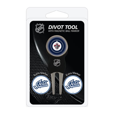 Winnipeg Jets Golf Divot Tool Pack with 3 Magnetic Markers