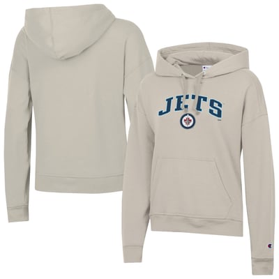 Winnipeg Jets Champion Women's  Arch Logo Hoodie - Oatmeal