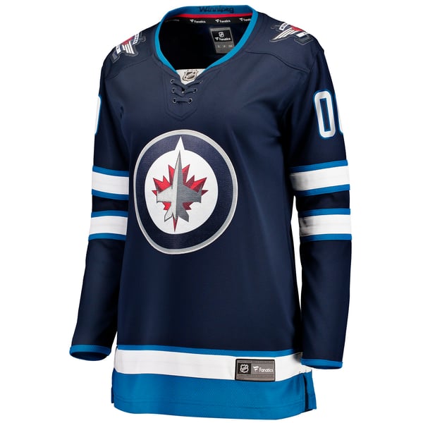 Kyle Connor Women's Fanatics Blue Winnipeg Jets Home Breakaway Custom Jersey Size: 4XL