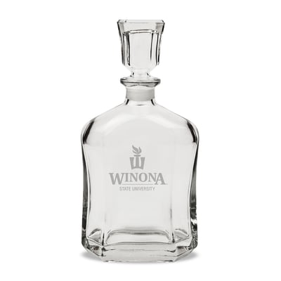 Winona State Warriors 23.75oz. Crystal Whisky Decanter