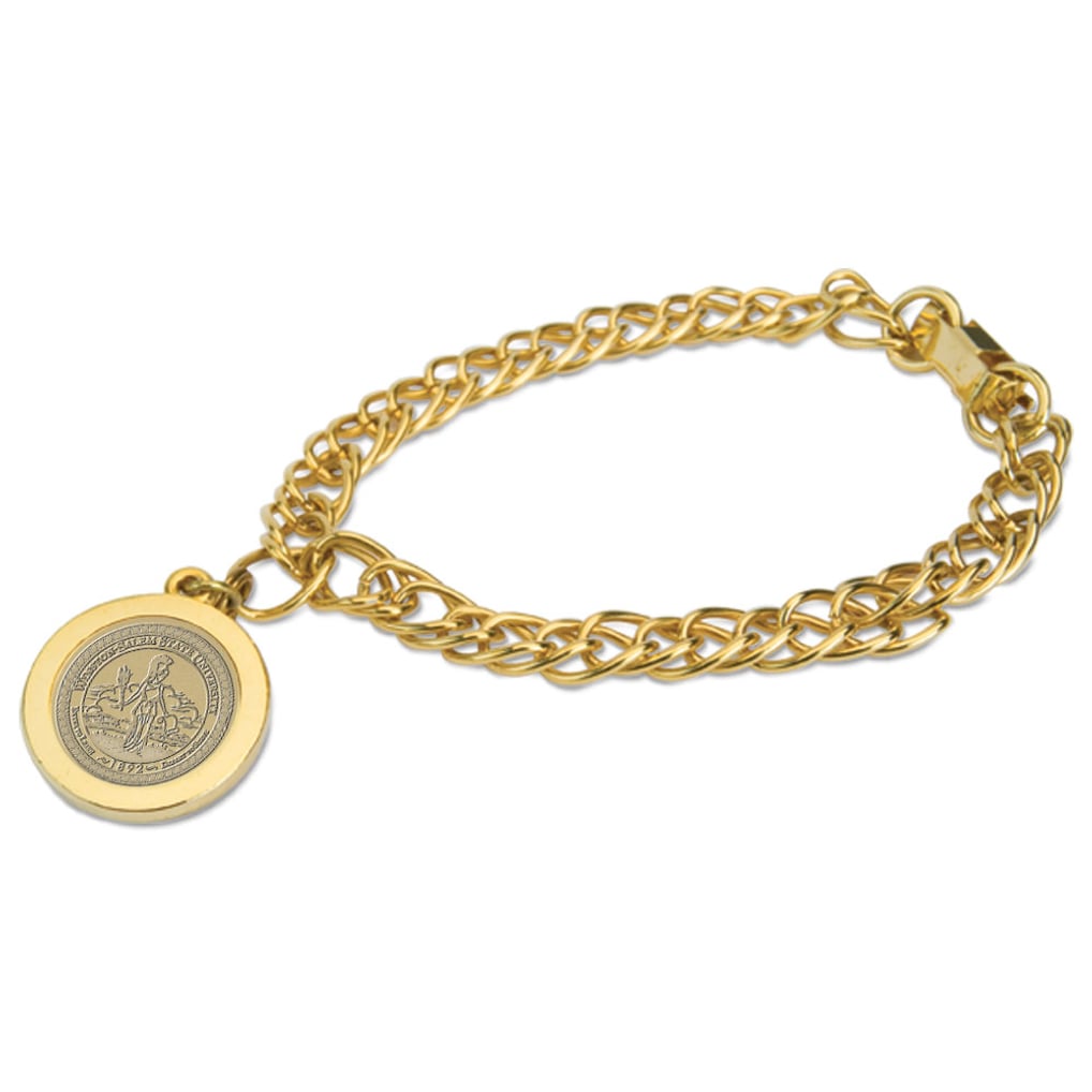 Winston-Salem State Rams Women's Charm Bracelet - Gold